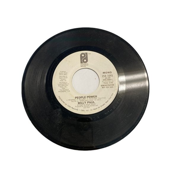 Vintage 7” vinyl record 45 RPM Billy Paul People power - Picture 1 of 3